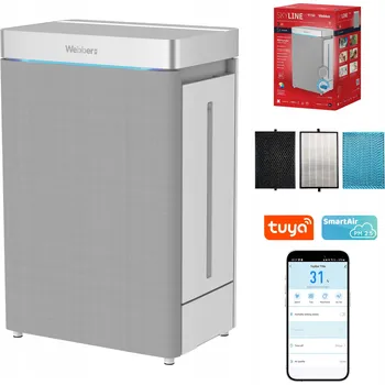 Čistička vzduchu Čistička vzduchu zvlhčovač vzduchu Webber AP9750 SMART AI WIFI 100W 57m