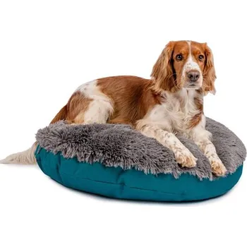 Pelíšek pro psa Samohýl Exclusive Matrace kulatá Aries petrolejová 80cm