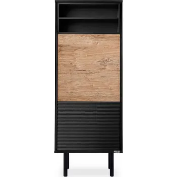 Komoda REGÁL LOFT ČERNÝ DUB ANTRACIT LOFTY KONSIMO