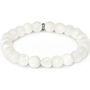Náramek AGATO Minerální korálkový náramek z perleti MINK148/17