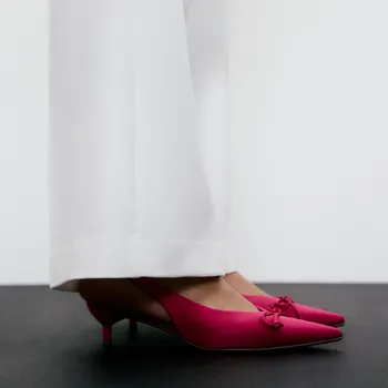 Dámské lodičky Reserved - Lodičky s mašličkami - fuchsiová - 319CP-43X - 319CP-43X-38