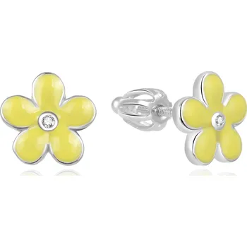 Náušnice AGATO Stříbrné kytičkové náušnice AGUP1541S