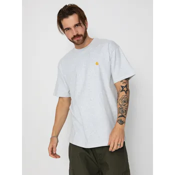 Pánské tričko Carhartt WIP Chase (ash heather/gold) XXL, šedá