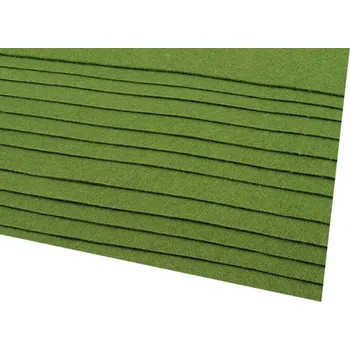 Látková dekorativní plsť / filc 20x30 cm Varianta: 17 (F23) zelená, Balení: 2 ks