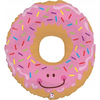 Balónek Fóliový balónek Barevný KOBLIHA, DONUT Sladká tečka na párty - nafukovací na hélium, 76 cm