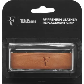Náhradní omotávka na rukojeť Wilson RF Premium Leather Replacement Grip 1P, hnědá