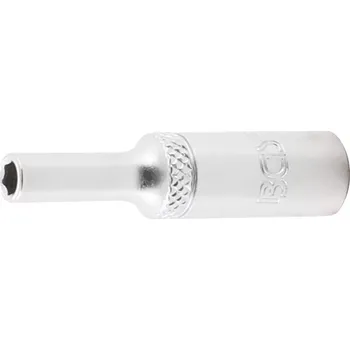 Nástrčná hlavice 1/4" 4 mm BGS1010504, prodloužená, ProTorgue (BGS 1010504 Prodloužená nástrčná 6hranná hlavice 1/4" x 4 mm Pro Torque)