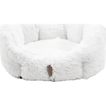 Pelíšek pro psa Samohýl Exclusive Pelech 8 hran flanel Ruby bílá 60 cm