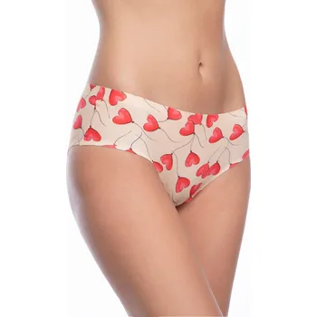 Kalhotky Dámské kalhotky BALLOON - Julimex Barva: červeno-béžová, Velikost: S