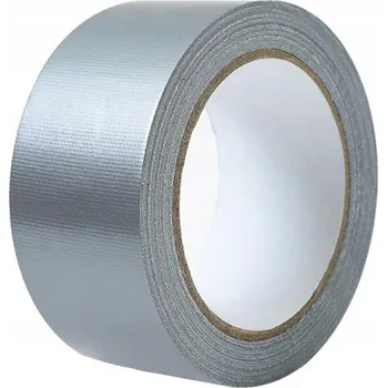 Lepicí páska Stříbrná opravná zesílená páska 5 cm délka 10 m