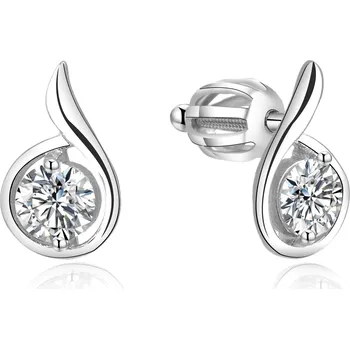 Náušnice AGATO Stříbrné třpytivé náušnice AGUP1430S