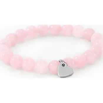 Náramek AGATO Minerální korálkový náramek z růženínu MINK81/17