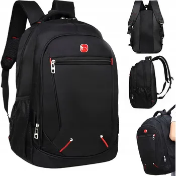 Městský batoh Vícekomorový Školní batoh Bedee černý