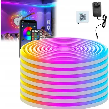 LED páska LED pásek RGB 5m LED lišta RGB 24V SILNÝ s dálkovým ovládáním a aplikací