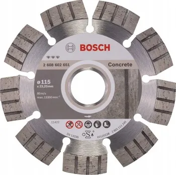 Řezný kotouč BOSCH DIAMANTOVÝ KOTOUČ 115mm na tvrdý beton