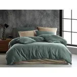 Mušelínové povlečení Stanex tmavě zelené (LS417), 140 x 200 + 90 x 70, Zip