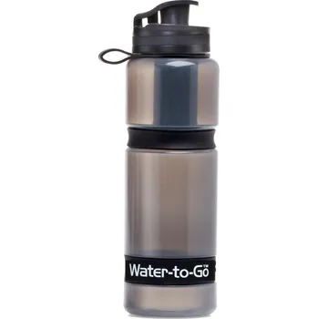 Cestovní filtr na vodu Filtrační láhev Water-to-Go ACTIVE 75ml Černá (Filtrační láhev, která odstraňuje více než 99.9% všech bakterií, virů, chlóru, fluóru a těžkých kovů jako olovo. Vaše voda bude vždy čistá a skvělá, efektivní pro cca 200L vody.)