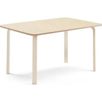 Jídelní stůl Stůl ELTON, 1800x700x710 mm, bříza, akustické linoleum, béžová