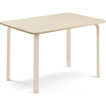 Jídelní stůl Stůl ELTON, 1200x700x710 mm, bříza, akustická HPL deska, bříza