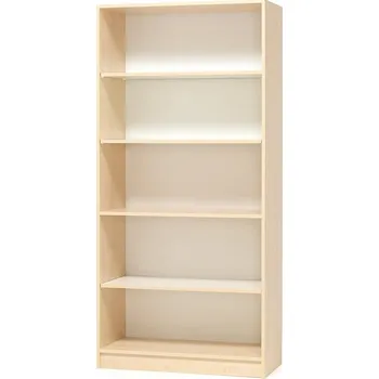Knihovna Policový regál THEO, 2100x1000x300 mm, bříza