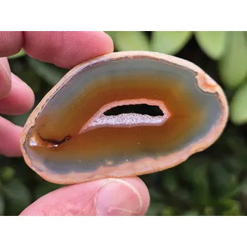 Přírodní kámen Achátový mini plátek Brazílie 19g