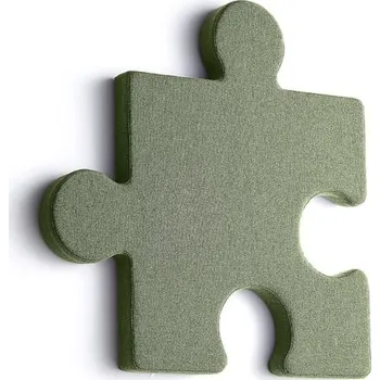 Paraván Akustický panel POLY, puzzle, 700x700x50 mm, nástěnný, zelená