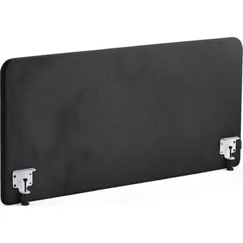 Paraván Stolový paraván ZONE, bílé svorky, 1400X650x36 mm, potah Rivet, antracitově šedá