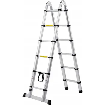 Žebřík Žebřík Teleskopický s Maximální Nosností 170KG, 3.79M, Pro Domácí Opravy
