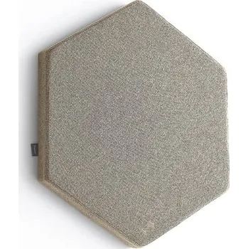 Paraván Akustický panel POLY, šestiúhelník, 600x600x56 mm, nástěnný, béžová