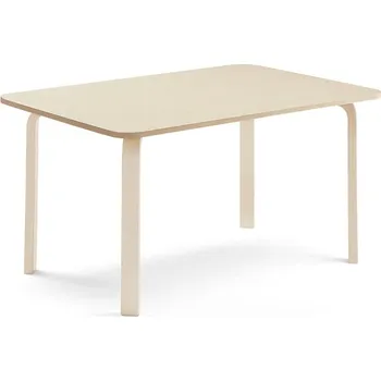 Jídelní stůl Stůl ELTON, 1400x700x640 mm, bříza, akustická HPL deska, bříza
