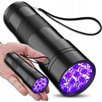 Svítilna Tester UV Svítilna LED turistická taktická hliníková voděodolná detekční