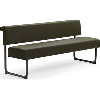 Pohovka Pohovka START, 1800 mm, textilní potah, olivově zelená, černá