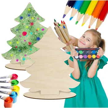 Vánoční dekorace Vánoční Figurka Stromek Dřevěná Ozdoba Vánoční Ruční Práce