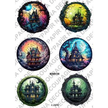 Umělecký papír Rýžový a soft papír na decoupage - Hallowen - KB2470 Materiál: Soft, Rozměr: A4