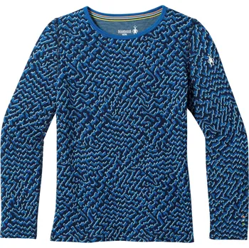 Chlapecké tričko Dětské funkční triko Smartwool Kids' Classic Thermal Merino Base Layer Crew Dětská velikost: L / Barva: modrá