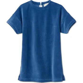 Dámské šaty 613933 - Tchibo - Strečové manšestrové šaty - pro dívky - vel. 86/92 - barva: modrá