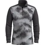 Smartwool M Classic Thermal Merino BL 1/4 Zip B Man, charcoal foggy pines (SW002822P20) - pánské spodní triko XL + Doprava zdarma