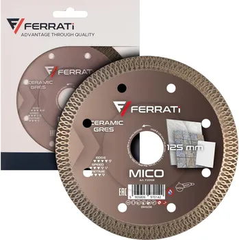 Řezný kotouč Ferrati Mico diamantový řezný kotouč 125 mm x 22,23 mm na dlažbu a keramiku
