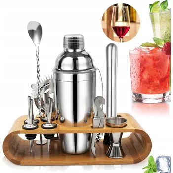 Shaker BARMANSKÁ SADA SHAKER NA KOKTEJLY DRINKY ŠEJKR STOJAN