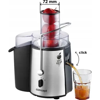 Odšťavňovač Odšťavňovač Concept LO7026 stříbrný/šedý 1000 W