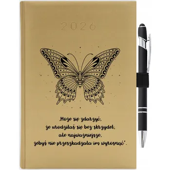 Kalendář Knižní kalendář 2026 A5 zlatý