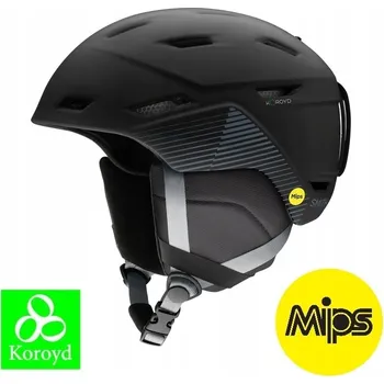 PŘILBA SMITH MISSION MIPS MATNÁ ČERNÁ S PRUHY VELIKOST M 55-59 2025