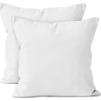 Povlak na dekorativní polštářek Povlak na polštář Dekorační povlaky na Polštáře 60x60cm 2ks Bílé