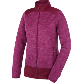Dámský svetr Husky Dámský fleecový svetr na zip Alan L XXL, dk. magenta