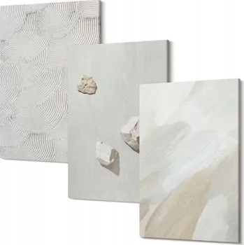 Obraz Sada obrazů do obýváku Písek kameny moderní barva 30x20 cm