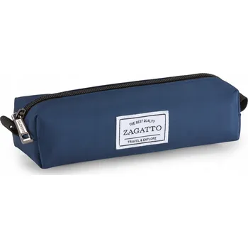 Penál Školní penál jednokomorový pouzdro tuba modrý ZAGATTO