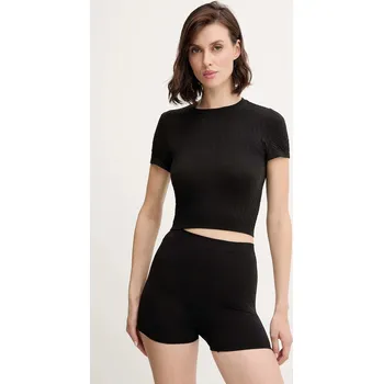 Dámské tričko Tričko Calvin Klein Underwear dámské, černá barva, LV00QS7546 99X, vel. L