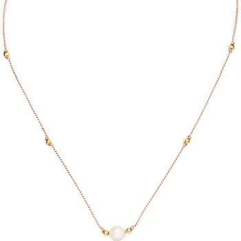 Náhrdelník AGATO Šňůrkový náhrdelník s perlami HE05K3G-LP