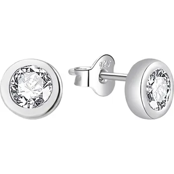 Náušnice AGATO Jemné stříbrné pecky se zirkonem AGT-E057PW5