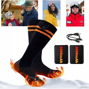 Pánské ponožky VYHŘÍVANÉ PONOŽKY 5000mAh ZIMNÍ S BATERIÍ PRO RYBAŘENÍ SPORT OUTDOOR